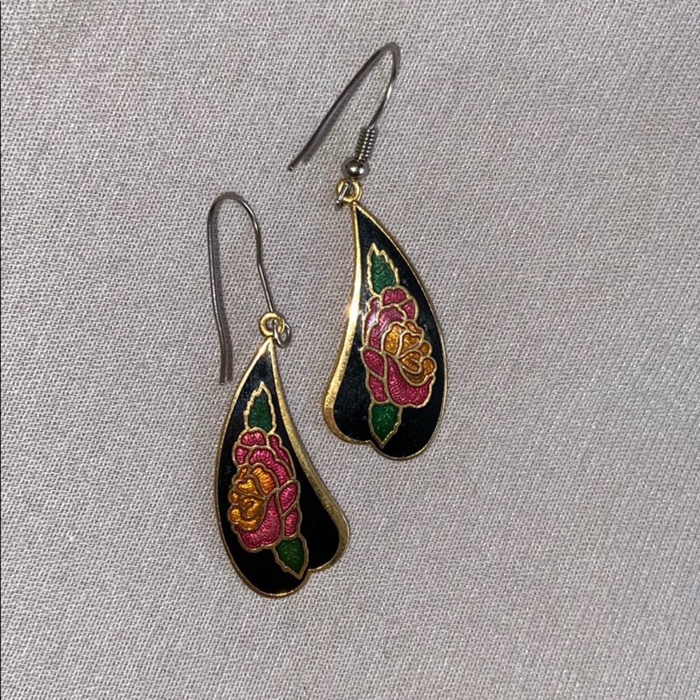 Vintage Floral Earrings